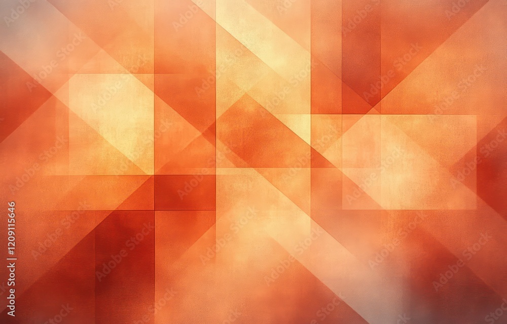 Poster abstract orange background with geometric shapes and angled lines for autumn halloween and thanksgiv