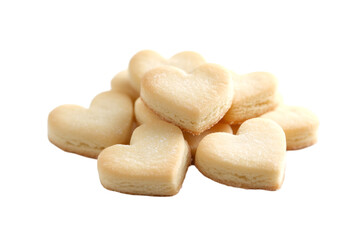 Heart-Shaped Decorative Object on Transparent White Background

