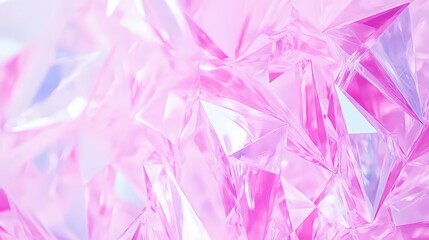 Naklejka premium Pink Crystal Geometric Abstract Background