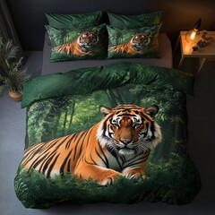 tiger pattern bedding,