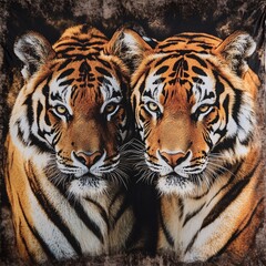 Obraz premium Tiger pattern bedding,