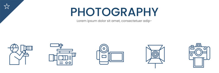 Photography Equipment Icons 