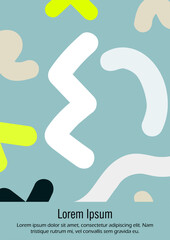 Set of Minimal Vector Magazine Designs with Gradient Circles and Lines. Minimalistic Background with Motion Lines. Ideal for Business Template or Nightlife Placard. Futuristic Style