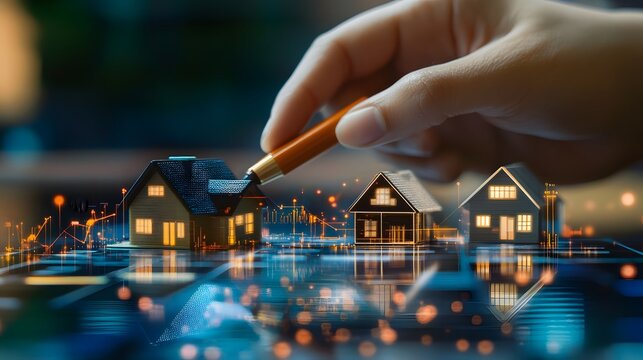 Hand Designing Smart Homes Digital Model