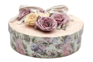 Valentine’s Day Symbols and Romantic Items on Transparent White Background