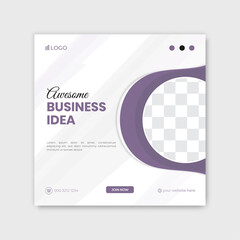 Business social media post design