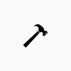 Hammer icon illustration isolated vector sign symbol fully editable vector template