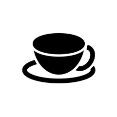 solid Ceramic coffee cup icon, symbolizing a durable, stylish drinking vessel for coffee or hot beverages.