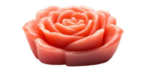 Valentine’s Day Symbols and Romantic Items on Transparent White Background