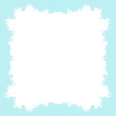 Pastel blue pencil hand drawing for decorating design on white background