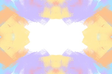 pastel  pencil hand drawing for decorating design on white background