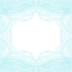Pastel blue watercolor for decorating design on white background