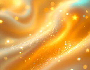 Golden Abstract Sparkle Background: Celestial Dreamscape