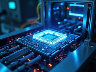 Innovative cooling system development for next-generation quantum processors in a modern laboratory setting