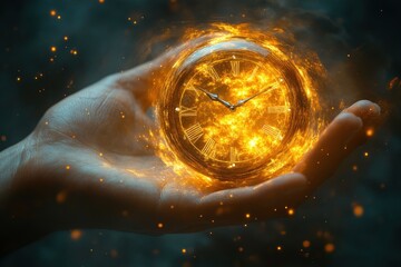 Concept of Time Deterioration Clock Fluidity Dreamlike Atmosphere Passing Life