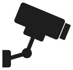 Security camera icon vector isolated on white background.