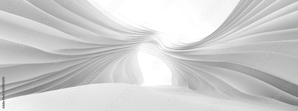 Poster minimalist abstract interior design background with dynamic lines and soft lighting