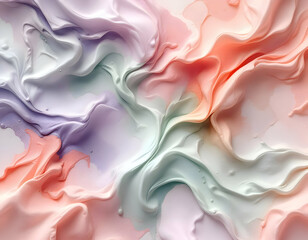 Obraz premium Abstract Pastel Swirls: A Dreamy Texture