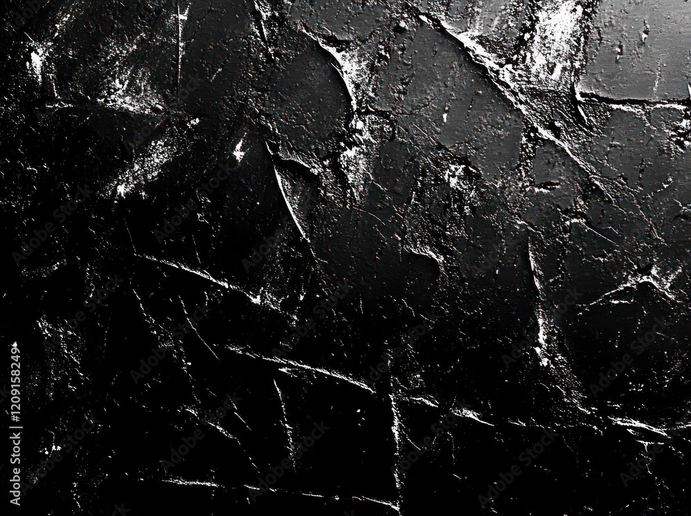 Aufkleber black surface texture grunge background with intricate linear patterns distressed illustration for v