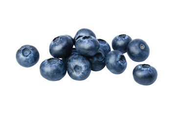 blueberries isolated on white background