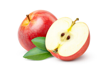 red apples isolated