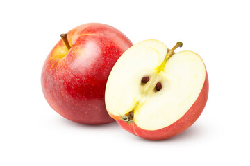 red apple isolated on white background