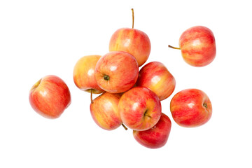 Red apples isolated on white