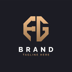 FG Logo Design. Modern, Minimal, Elegant and Luxury FG Logo. Alphabet Letter FG Logo Design for Brand Corporate Business Identity.