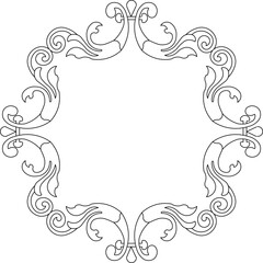 Vector sketch illustration silhouette design ornament decoration background pattern floral classic vintage ethnic traditional