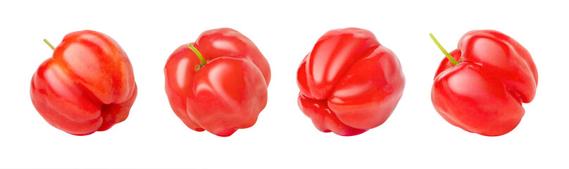 Acerola cherry isolated 