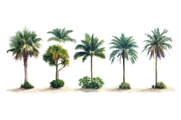 Fototapeta premium palm trees on the beach t shirt bundle vector art design