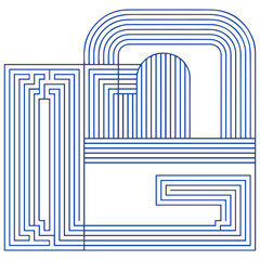 Round aesthetic hand drawn Contemporary printable pattern with abstract Minimal elegant line brush stroke trandy. Boho background in minimalist mid century style vector