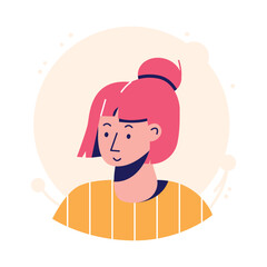 Take a look at this amazing icon of female avatar