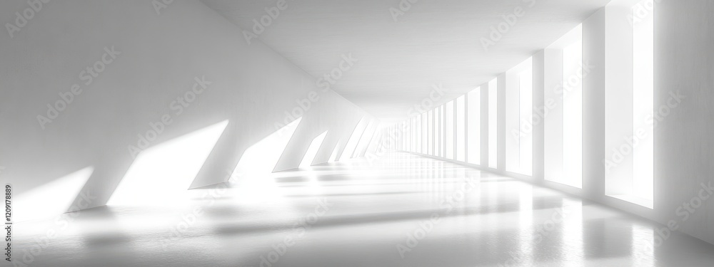 Poster minimalist interior design angular shadows modern architecture