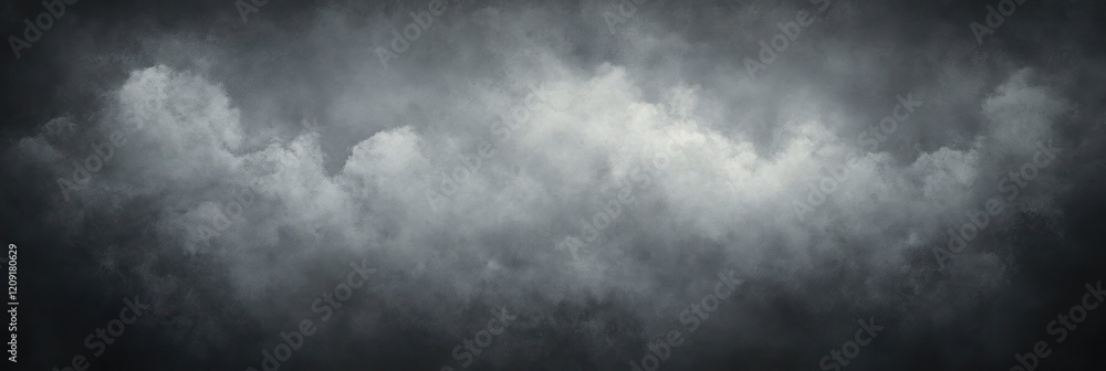Poster dark gray abstract watercolor texture background with soft diffused lighting and layered cloud compo