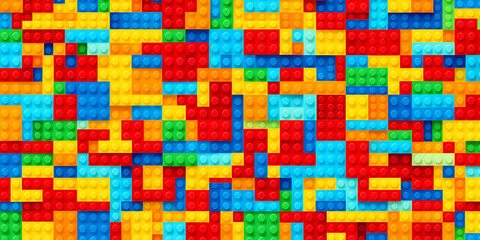 Colorful Plastic Blocks Background Texture Image
