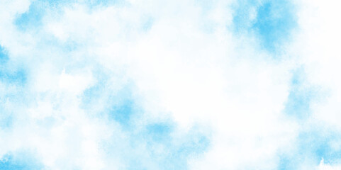 The sky blue texture clouds, blue watercolor paper texture background, Soft and cloudy blue sky Watercolor background texture, cloudy and soft sky blue blurred and grainy Blue powder explosion.