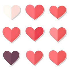 Heart for love valentine's day concept,