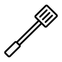 Spatula Vector Line Icon Design