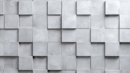 Gray concrete cube wall texture background