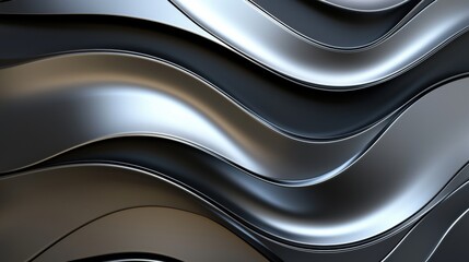 Metallic Surface with Wave-like Patterns