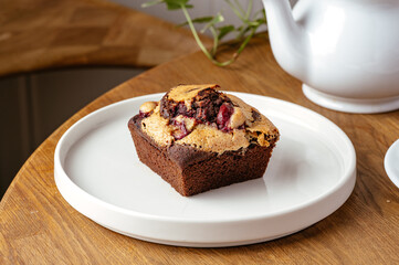chocolate cake on a plate
