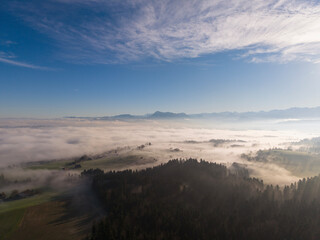 Foggy Neuenkirch Landscape