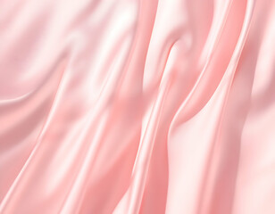 Fototapeta premium Soft Pink Silk Drapery: A Textured Delight