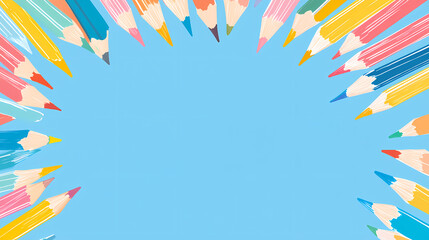 Obraz premium Creative Colored Pencil Illustration