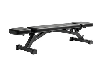 Adjustable workout bench for strength training in home gym setting isolated on transparent background
