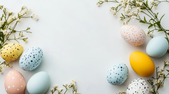 Easter egg 3d icon, colorful realistic set isolated on white background. Spring cute decor element, holiday eggs hunt. Vector illustration