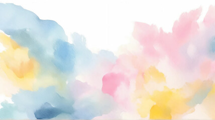 Fototapeta premium Gentle Pastel Watercolor Abstract Background