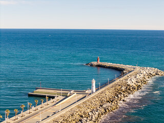 Imperia Harbor and Lighthouse