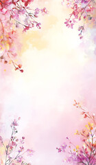 Fototapeta premium A wallpaper with flowers and leaves that says bees Watercolor background